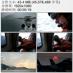 香港飞行服务队 飞机起飞 飞行员 实拍动态视频素材