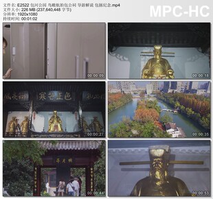 包河公园鸟瞰航拍包公祠 导游解说包拯纪念 高清实拍视频素材