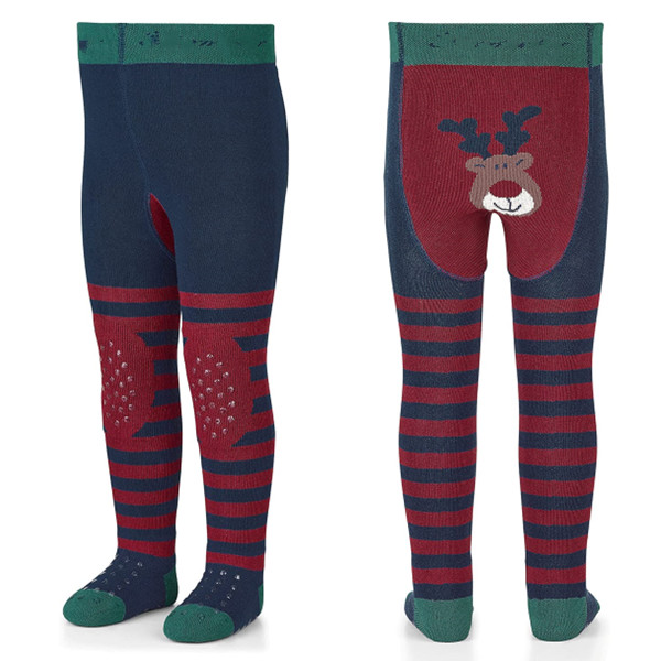 防滑爬行袜加厚圣诞袜冬季