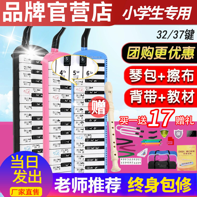 DHS口风琴37键小学生专用32键初中生课堂乐器儿童专业者演奏