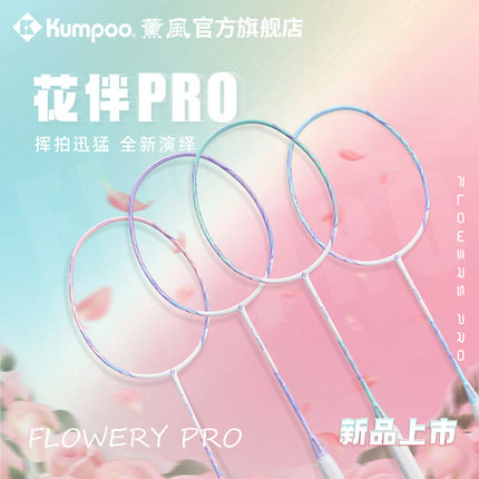 薰风正品专业羽毛球拍全碳素纤维单拍比赛专用羽球拍熏风花伴PRO