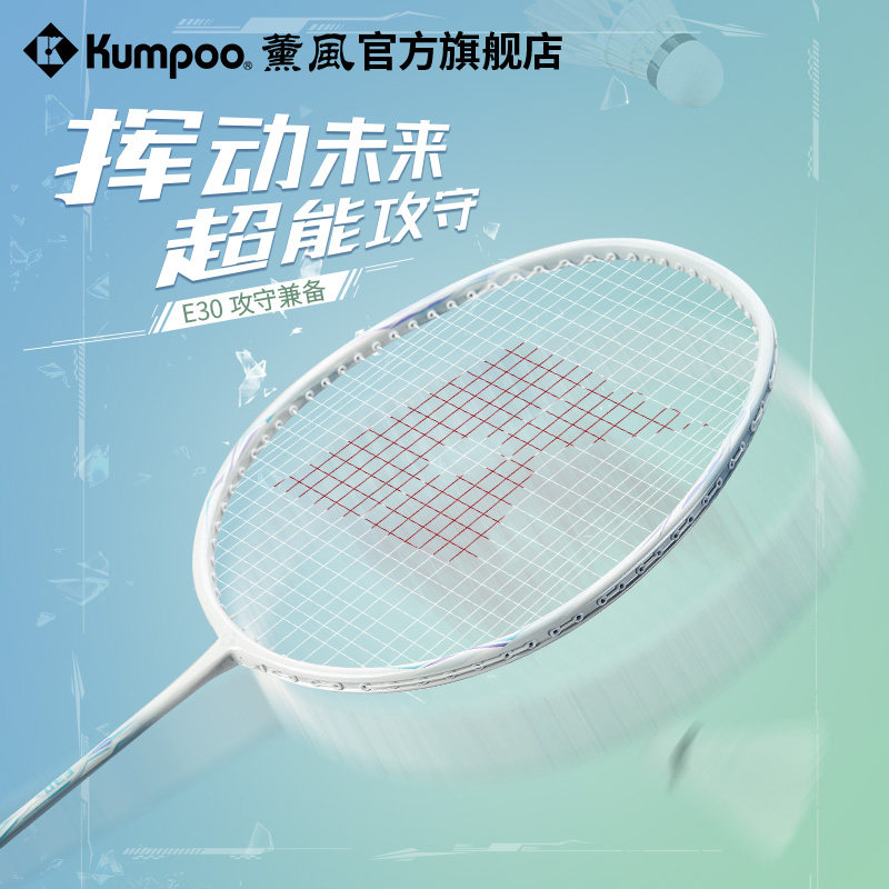 薰风2025新款羽毛球拍初学者超轻耐用训练比赛耐打套装熏风E30