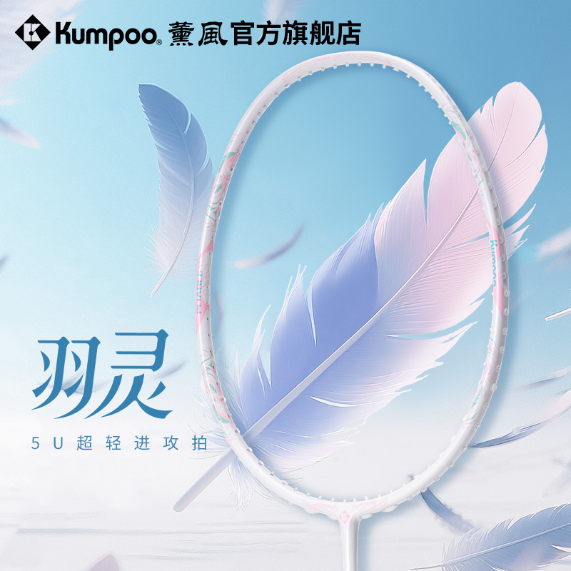 薰风羽毛球拍5U全碳素纤维超轻专业训练球拍比赛单拍熏风羽灵