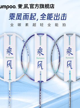 薰风新款乘风4US羽毛球拍超轻进攻熏风全碳素纤维单拍控球型球拍
