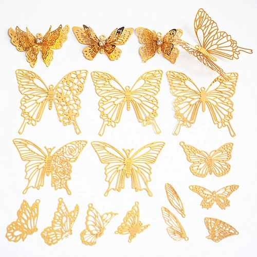 Медный чехол для телефона с бабочкой ручной работы, набор материалов, комплект, поделки ручной работы