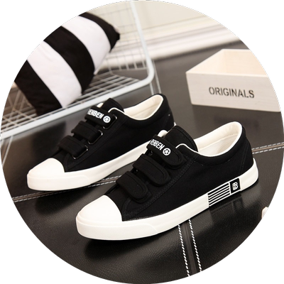 帆布鞋人本休闲透气百搭