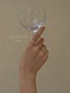 大珠小珠落玉盘 原创手作 强光淡水珍珠注14K金弹性戒指 SLAN JUL