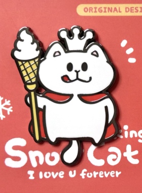 别动小行星|雪王猫原创金属胸针徽章pin磁吸男女潮个性卡通可爱