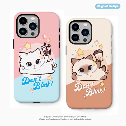 别动小行星举咖啡猫原创iPhone16手机壳13promax14亚克力防摔个性潮可爱适用苹果15xs华为mate60pro小米vivo
