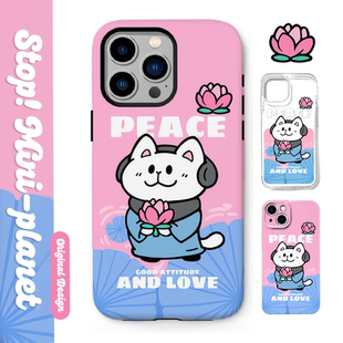 别动小行星|佛系猫原创iPhone16手机壳13promax14亚克力防摔个性潮可爱适用苹果15xs华为mate60pro小米vivo