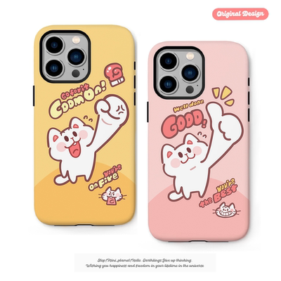 别动小行星面加油猫原创iPhone16手机壳13promax14亚克力防摔个性潮可爱适用苹果15xs华为mate60pro小米vivo