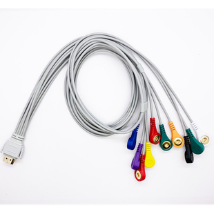 中健科仪1304 2302图瑞H300 1200邦健12PLUS动态心电监护仪导联线