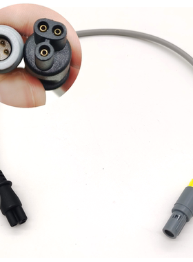 适用费雪派克MR850凯得VADI管路单加温湿化器加热丝电缆3针连接线