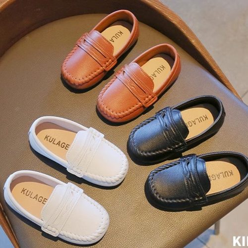 豆豆鞋男童一脚蹬英伦风春秋