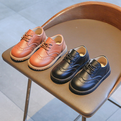 小皮鞋男童软底英伦风春季