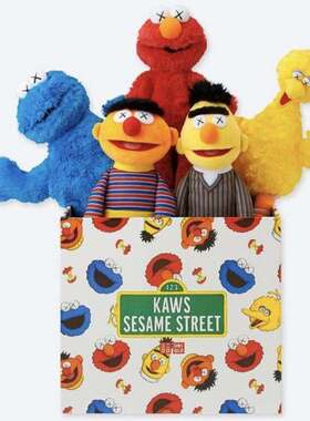 [MSX]正版现货 优衣库 KAWS SESAME STREET 芝麻街联名玩偶公仔