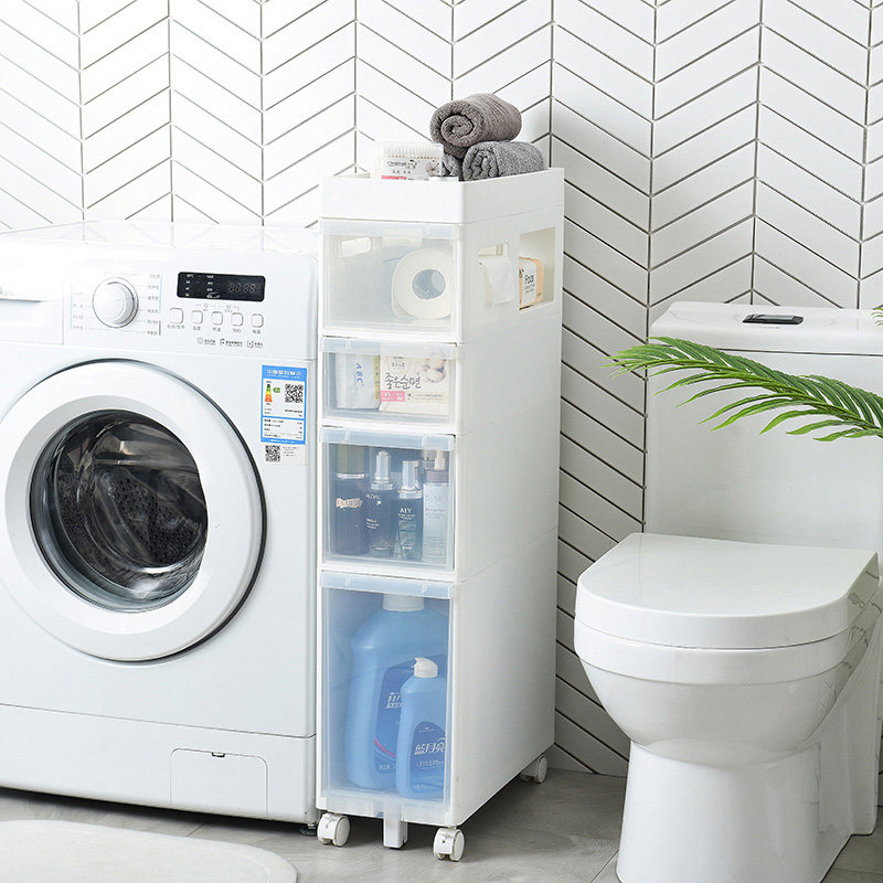百露卫生间置物架落地洗衣机浴室柜夹缝收纳柜厕所侧边窄柜抽屉柜,家庭/个人清洁工具,浴室角架/置物架,淘宝优惠券,粉丝福利购,淘宝优惠卷