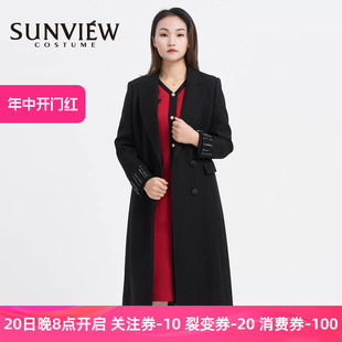 长款 秋冬保暖外套设计师款 尚约端庄淑女风大衣风衣长袖 SUNVIEW