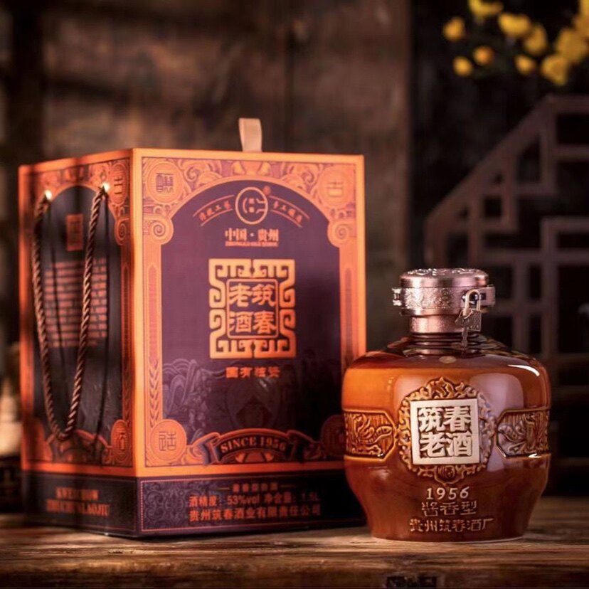 筑春老酒 洞藏老酒 酱香型53度高度1500ml*1坛3斤大曲坤沙