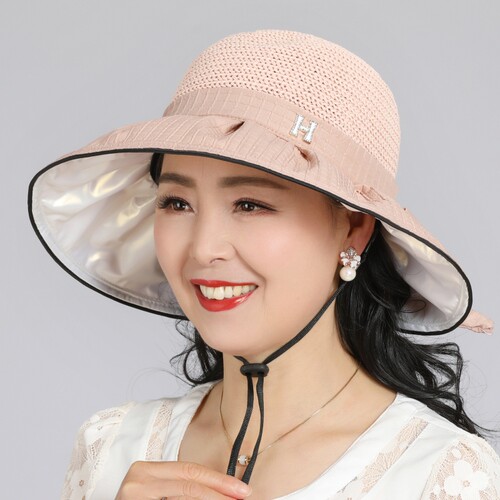 中老年人春夏天帽子女妈妈遮阳帽薄款老人奶奶大檐防晒出游渔夫帽 - 封面