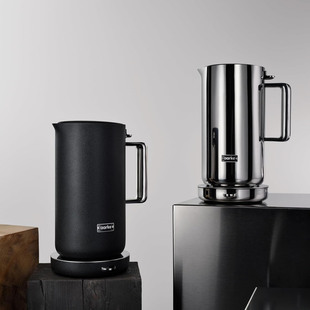 100%德国代购进口Aarke无缝拼接双层全不锈钢静音5段温控电热水壶