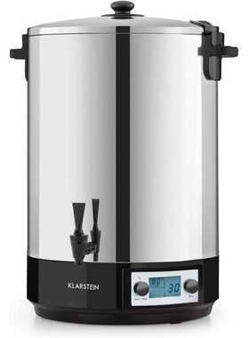 德国代购进口Klarstein带保温30-100°不锈钢热饮机烧水壶40-60L