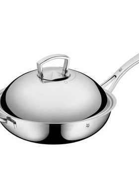 100%德国原装进口WMF Wok Multiply 18/10不锈钢中华炒锅28/32cm