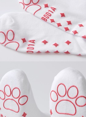 【cluster.b】2025十月胶囊系列刺绣红底防滑中筒小腿袜2d4b0d1a