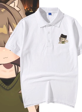 VRChat角色游戏kipfel猫猫粘土人二次元男女可定制短袖T恤POLO衫