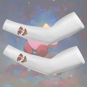 美式ins任天堂星之卡比新星动漫日系男女情侣定制防晒套袖子冰袖