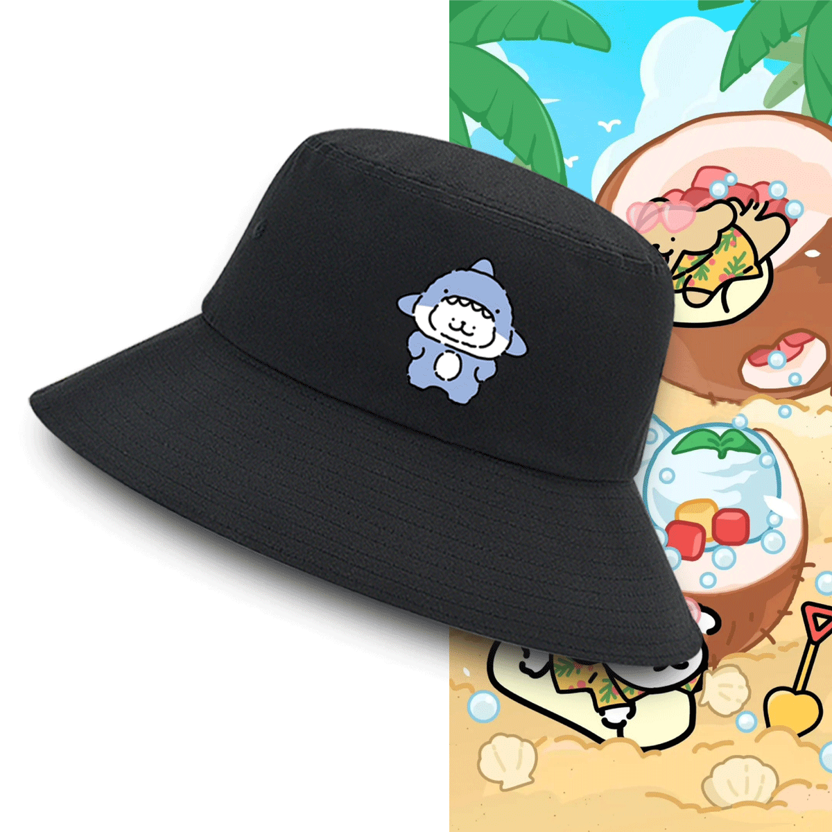 情侣可定制盆帽渔夫帽遮阳帽