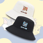 猫和老鼠汤姆and杰瑞动漫周边男女情侣百搭盆帽遮阳帽子潮渔夫帽