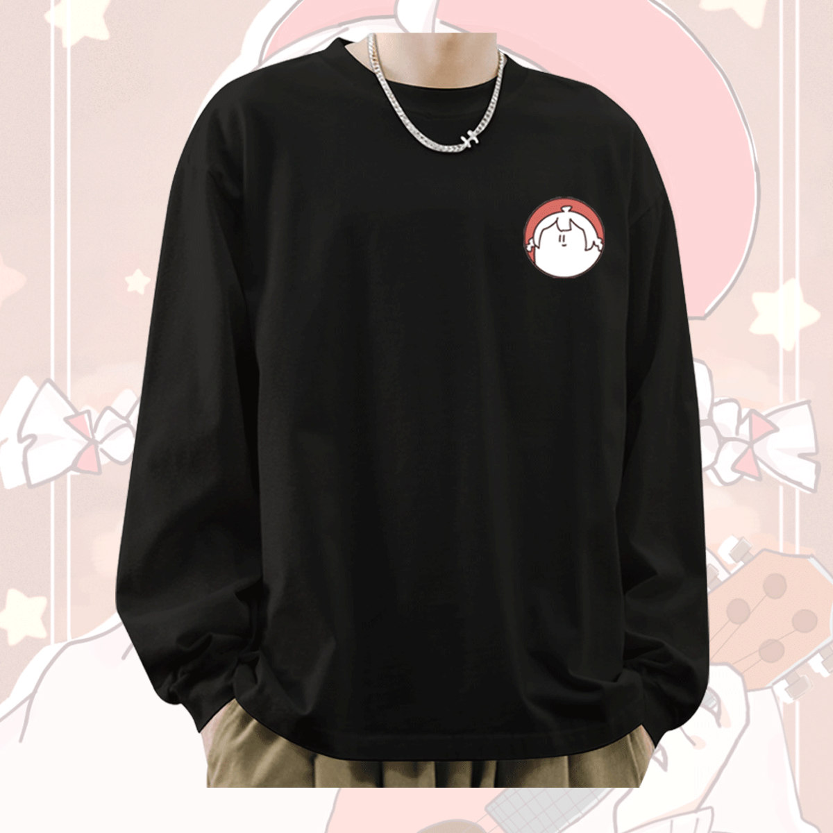 warma沃玛头像周边动漫二次元潮流春秋打底体恤纯棉男女款长袖t恤