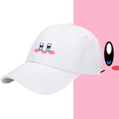 任天堂星之卡比表卡通可爱夏男女情侣休闲可定制鸭舌帽遮阳棒球帽