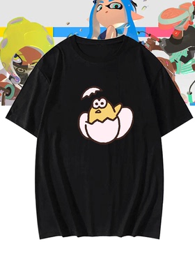 任天堂NS Splatoon2 喷射战士2祭典庆典游戏男女可定制短袖T恤衫