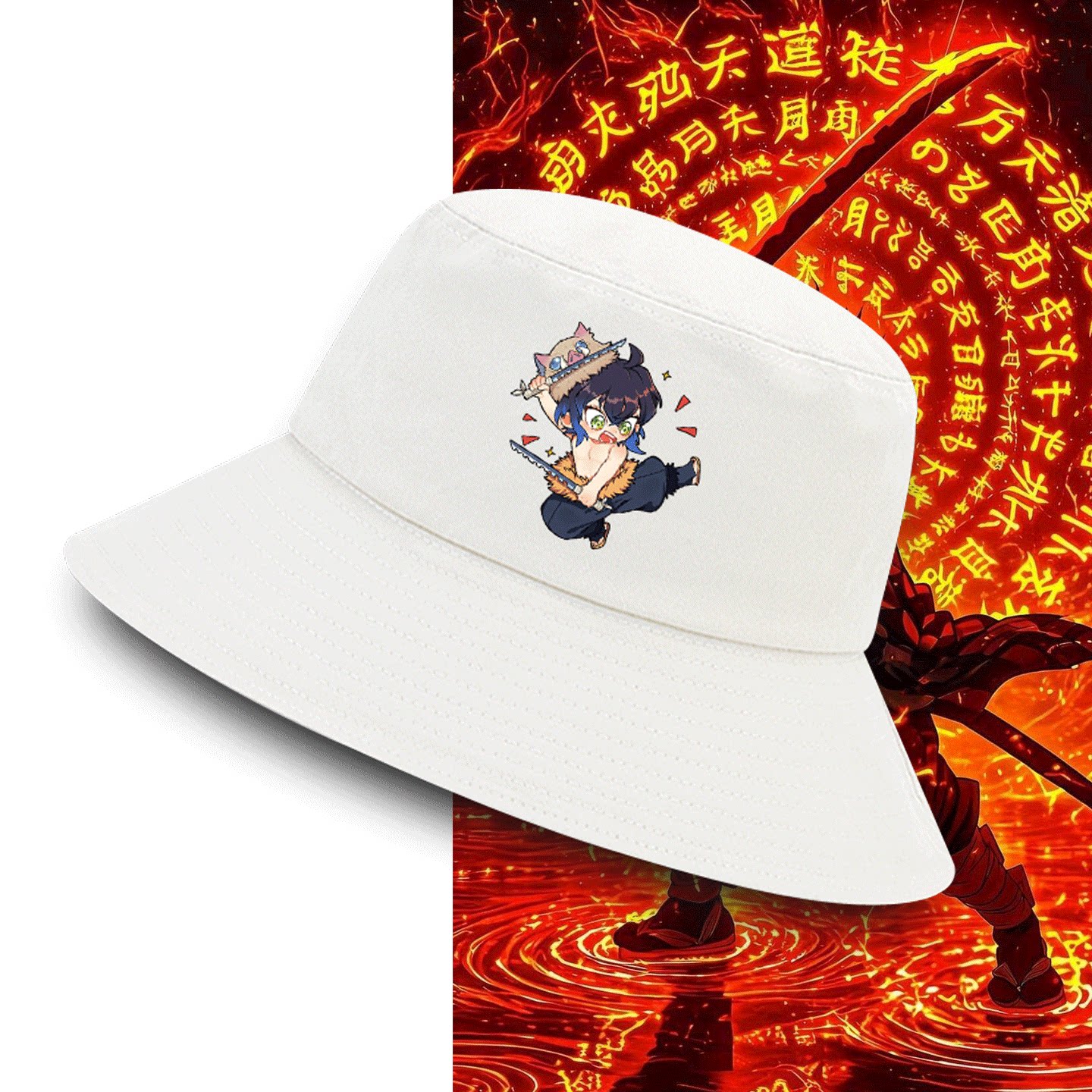 可定制盆帽遮阳二次元渔夫帽