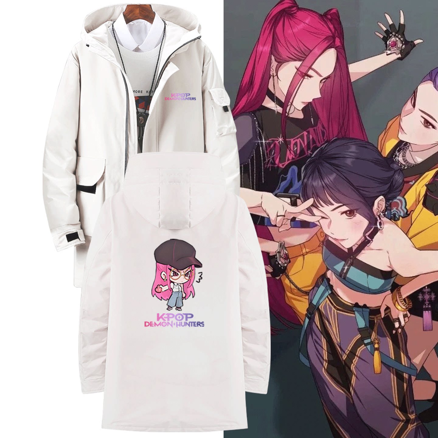 中长款可定制连帽外套羽绒服