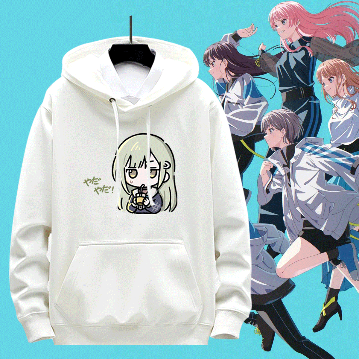 BanG Dream! Ave Mujica动漫周边若叶睦情侣男可定制连帽带帽卫衣
