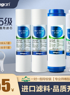 鼎安通用家用净水器滤芯RU185 KRT3820双出水125级纯水机过滤10寸