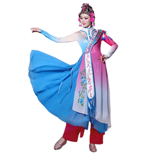 赤伶古典舞蹈服新款俏花旦戏曲艺道演出服飘逸忆青衣舞练功服套装