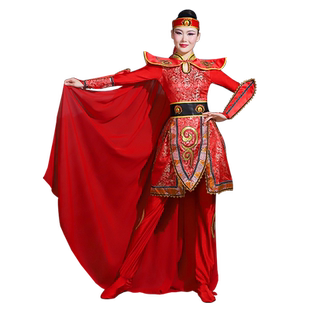 打鼓服现代开场舞蹈服女新款中国风威风锣鼓队打鼓演出服装领队
