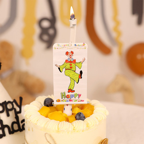 弹射小丑蜡烛创意蛋糕装饰0.15