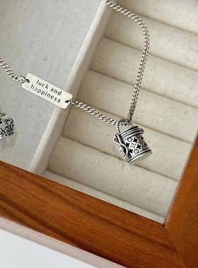 MISSJOJO饰品老花桶包皇冠项链