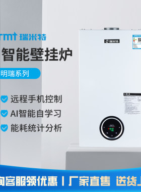 瑞米特板换壁挂炉智能分段燃烧
