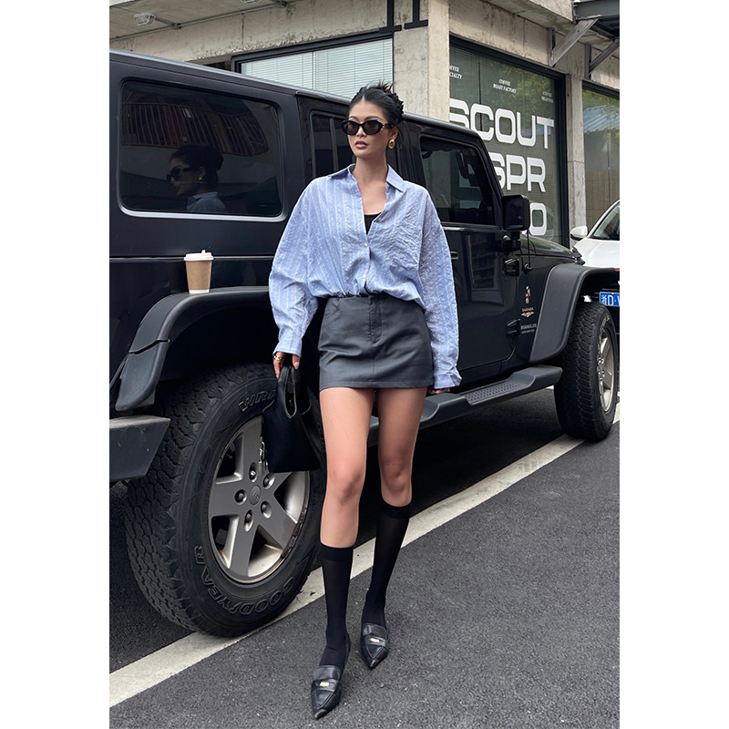 井也 蕾丝花边拼接a字半身裙女夏季新款低腰修身防走光包臀西装裙,女装/女士精品,半身裙,淘宝优惠券,粉丝福利购,淘宝优惠卷