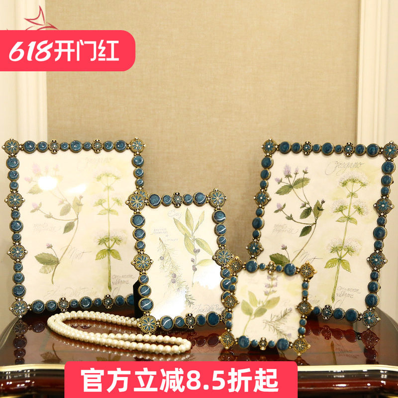 欧式轻奢相框摆台6寸7寸10寸婚纱照相架创意照相片框桌摆