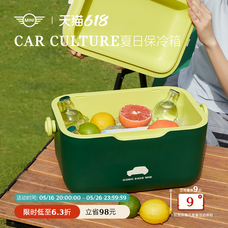 新品 MINI夏日保冷箱冷藏保鲜车载户外便携保温大容量摆摊小冰箱