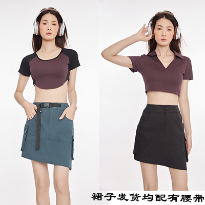 瑜伽服运动上衣紧身显瘦短袖体恤