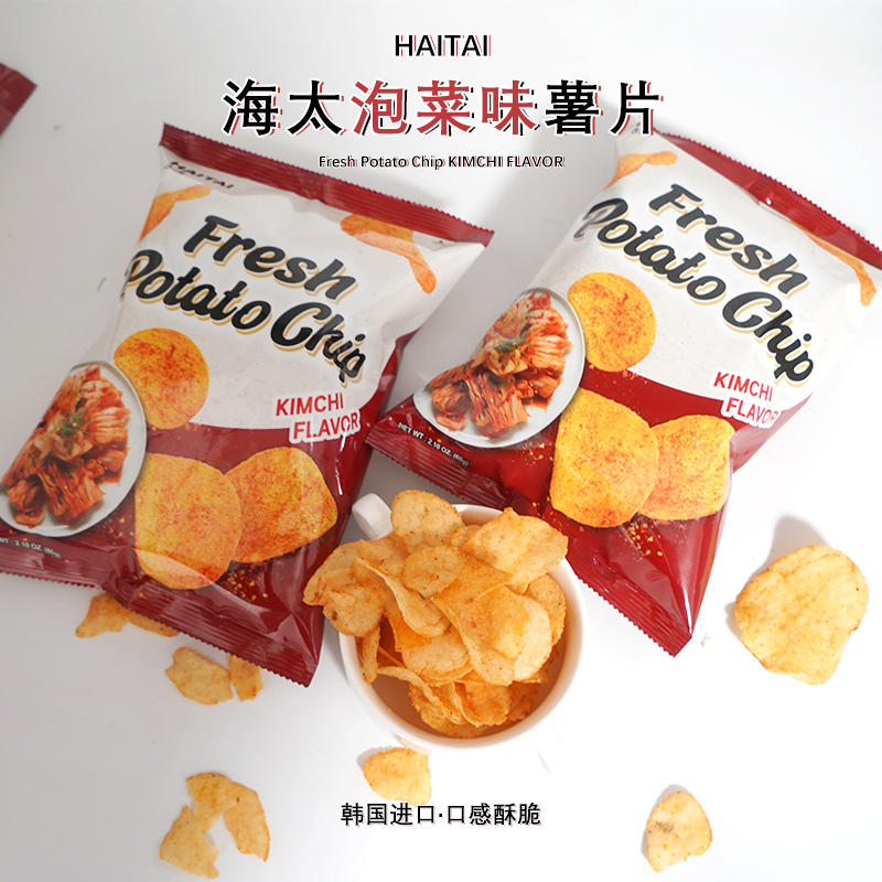 韩国进口海太泡菜味薯片60g