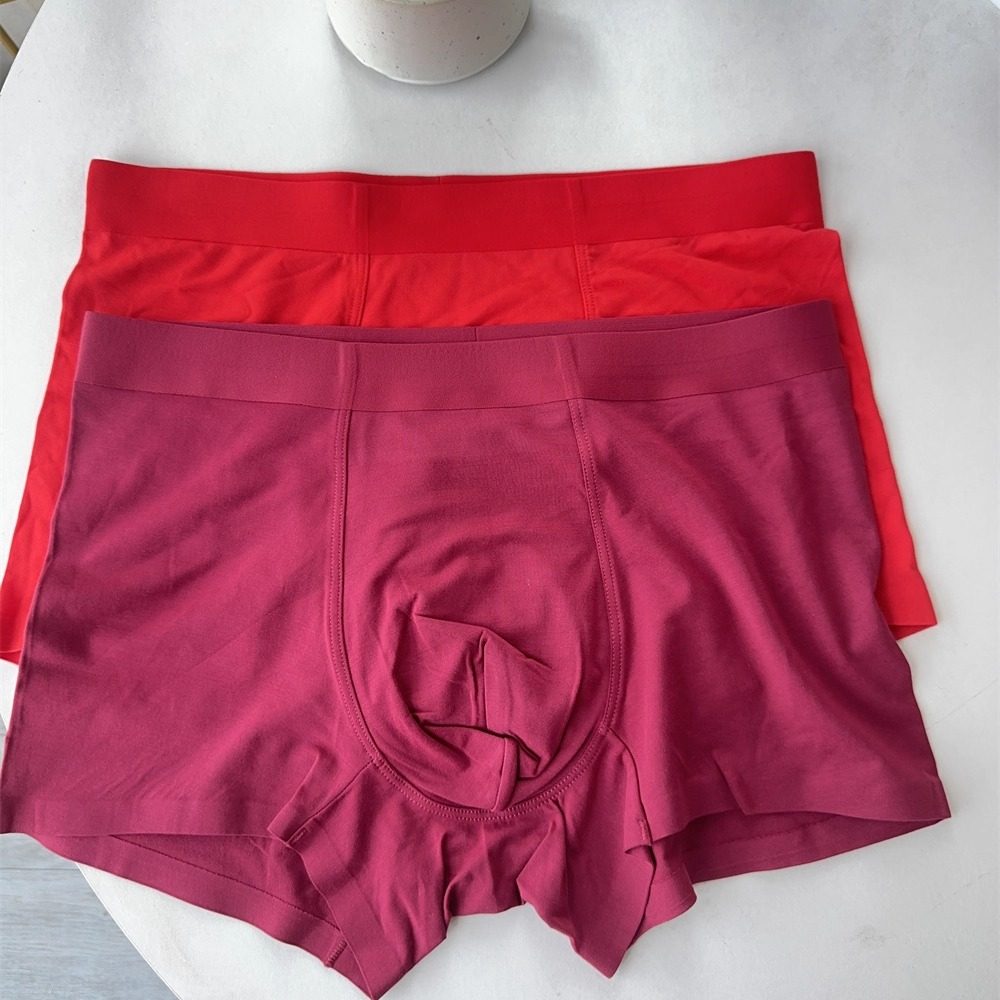 男士莫代尔平角内裤大红色酒红色大码胖子加肥加大码本命年内裤,女士内衣/男士内衣/家居服,男平角内裤,淘宝优惠券,粉丝福利购,淘宝优惠卷